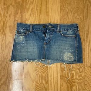 Hollister Denim Mini Skirt in Size 0